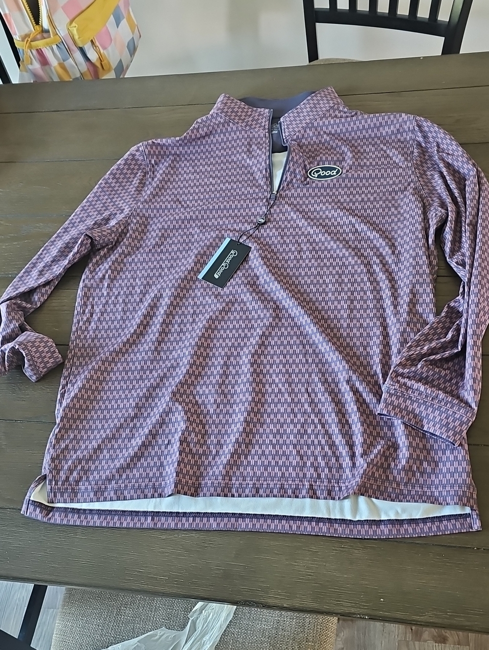Good Good Golf GOOD AIM Mens Quarter Zip Pullover Size XL